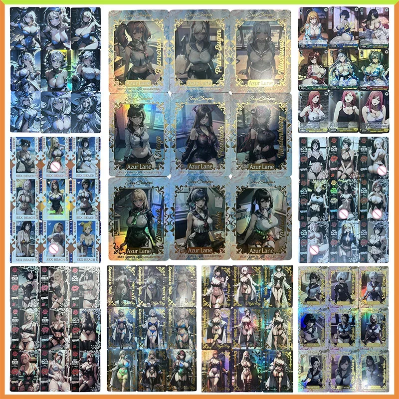 Anime Dea Storia FAI DA TE ACG Shenhe Himeko Yor Forger Hyuga Hinata Tsunade Giocattoli per ragazzi Collezione Giochi Carte Regali Di Compleanno