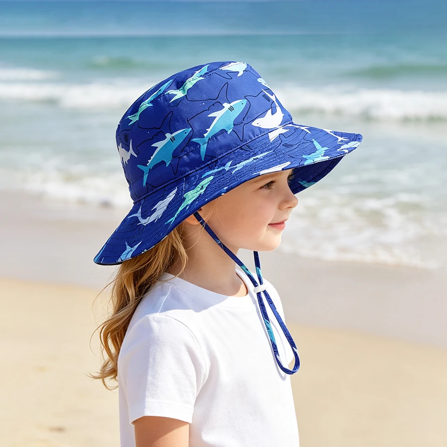 1 set of sunshade children's hats suitable for spring and summer wear, cute and versatile baby hats