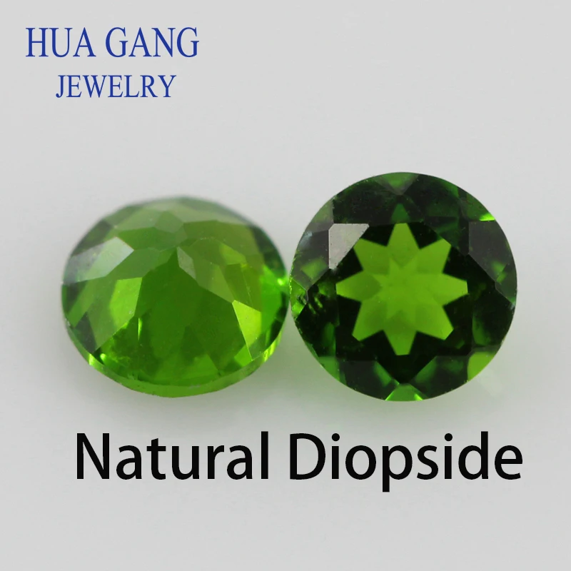 

Свободный драгоценный камень, натуральный хром, диопсид, бусины, 1 мм-4 мм, 100 шт., круглые драгоценные камни блестящей огранки для ювелирных изделий