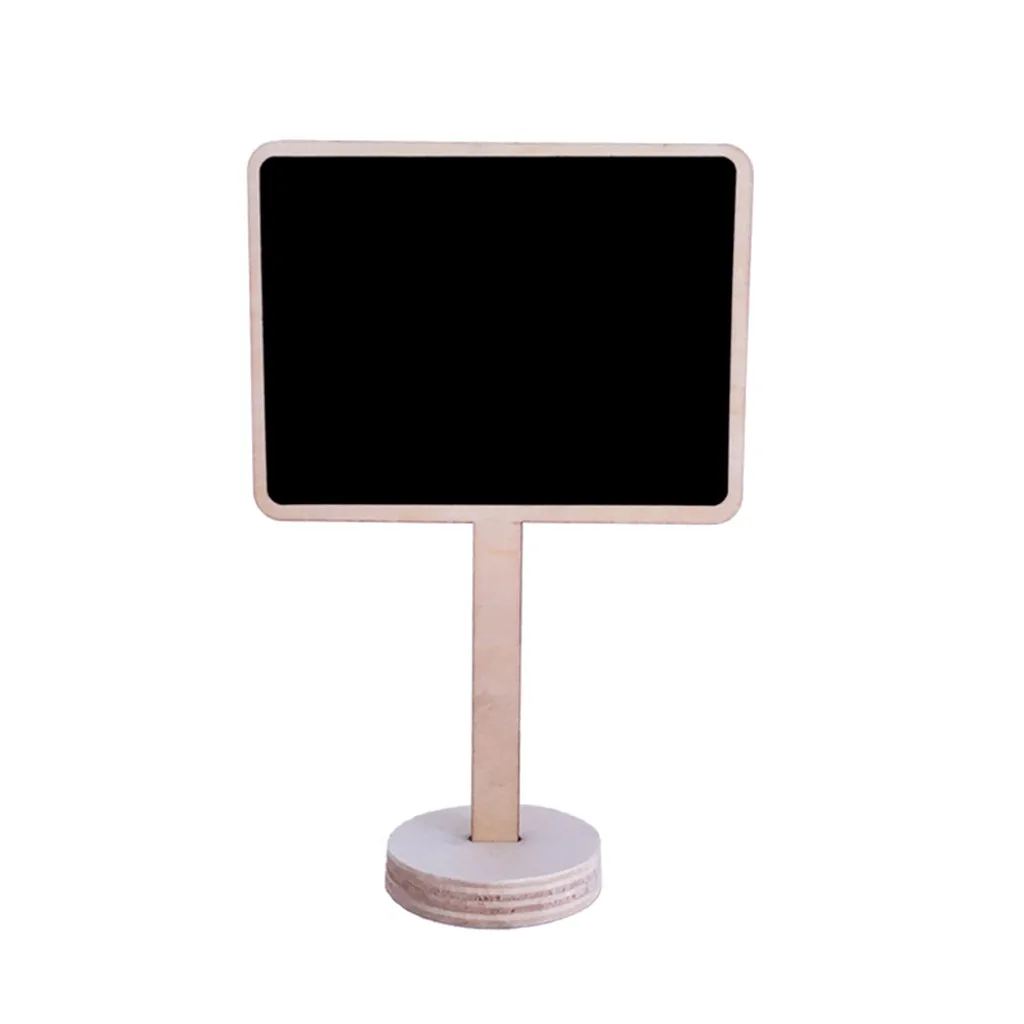 Wooden Board Set, Chalk Board Memo Board with Stand Feet As A