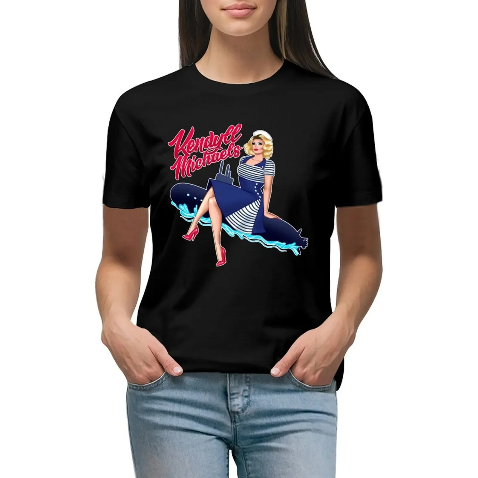 

Kendyll Michaels SAILOR T-Shirt summer clothes sublime shirts graphic tees animal prinfor cute t-shirts for Women