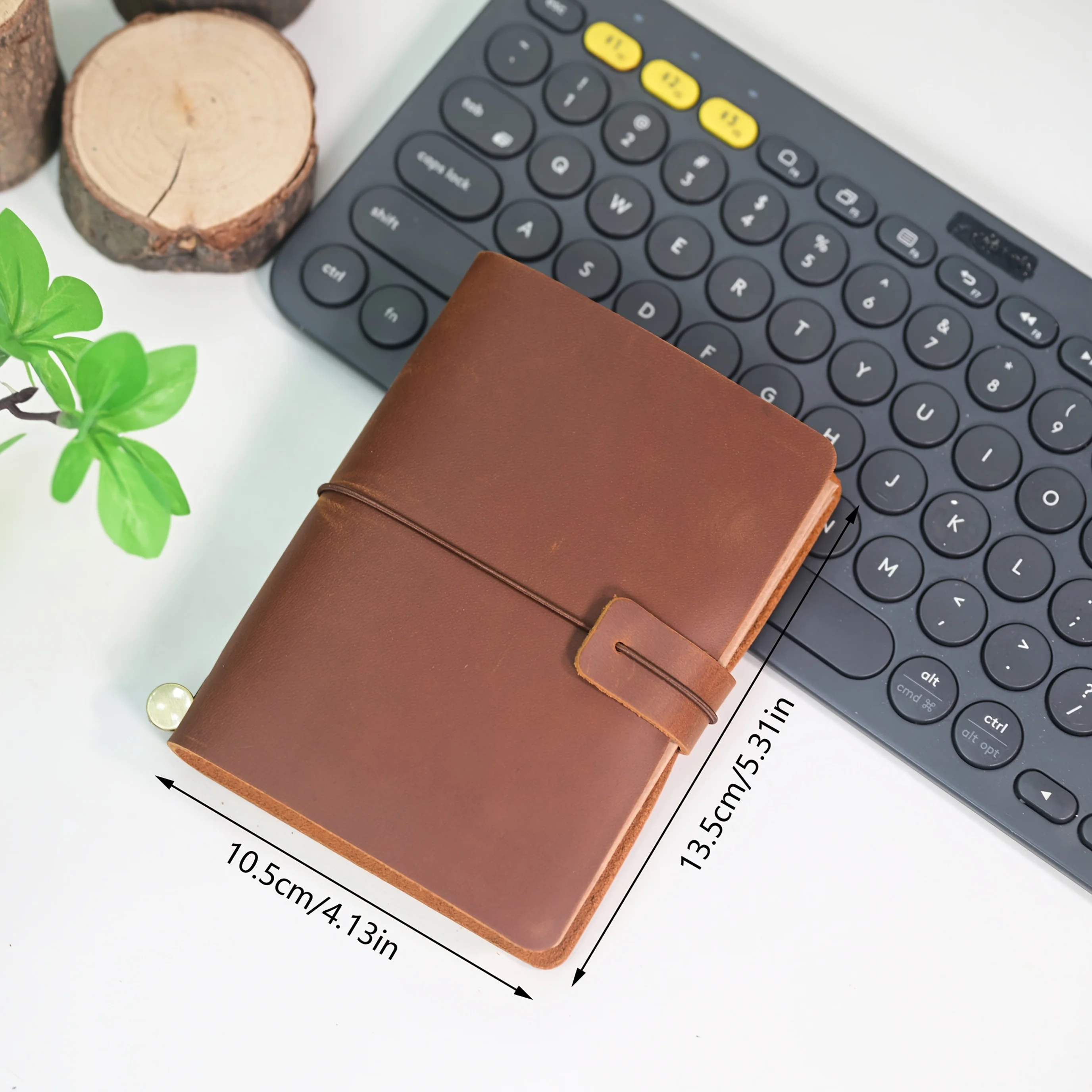 Crazy Horse Leather Travelers Notebook 192 Pages Refillable Ring Binder Journal 14x10.5cm Pocket Diary Gift Travelers Notebook