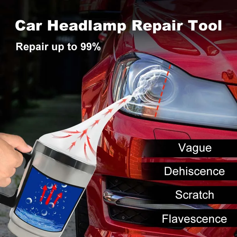 Car Headlight Polish Restoration Kit Car Headlamp Repair Renovation Kit 50ml/100ml Headlights Liquid Polymer Clean Auto Tool Set