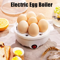 Rapid Egg Cooker, 350W Stainless Steel Electric Egg Boiler Multifunctional Mini Eggs Cooker Steamer Poacher for Kitchen Use