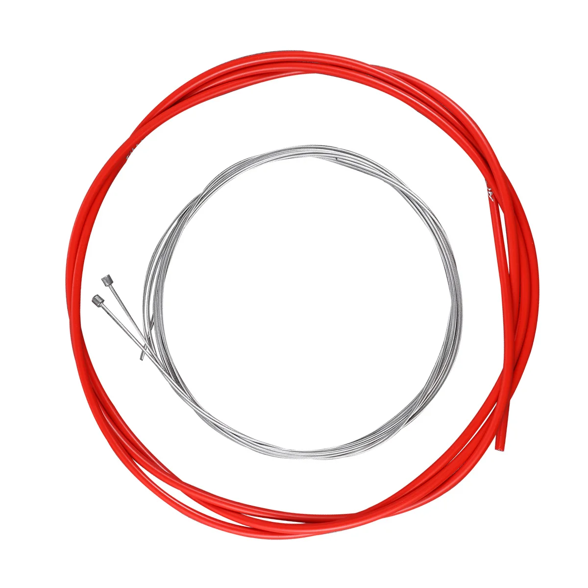 

2Sets Brake Cable Kit Outer Derailleur Wire High Carbon Steel Core Smooth Tube for Mountain Road Foldable Bikes