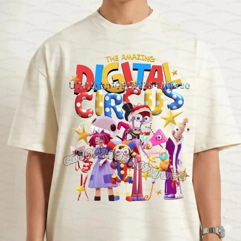 2026 Damen THE AMAZING DIGITAL CIRCUS Pomni Print Kurzarm Cartoon Plus Size Baumwolle Kinder Jungen Mädchen Eltern-Kind T-Shirt – Detail 18