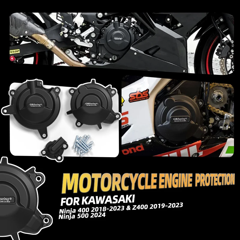 

Новые аксессуары GBRacing для мотоциклов KAWASAKI Ninja 500 2024: крышка генератора, крышка сцепления, крышка импульсного датчика, комплект крышек вторичного двигателя.