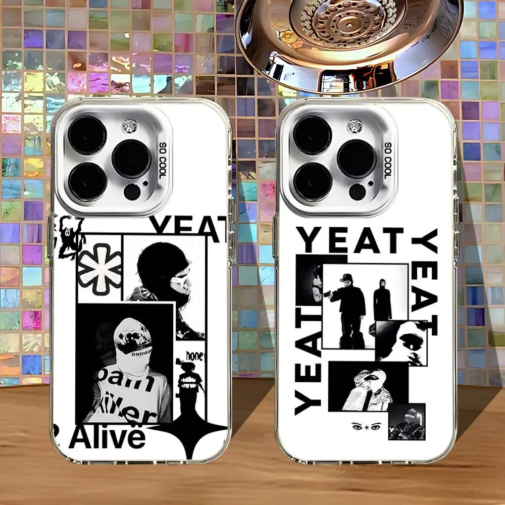 

Yeat Rapper Phone Case For iPhone 16,15,14,13,12,11,Pro,XS,Max,Plus,Mini,SE4,E White Matte Shockproof Cover