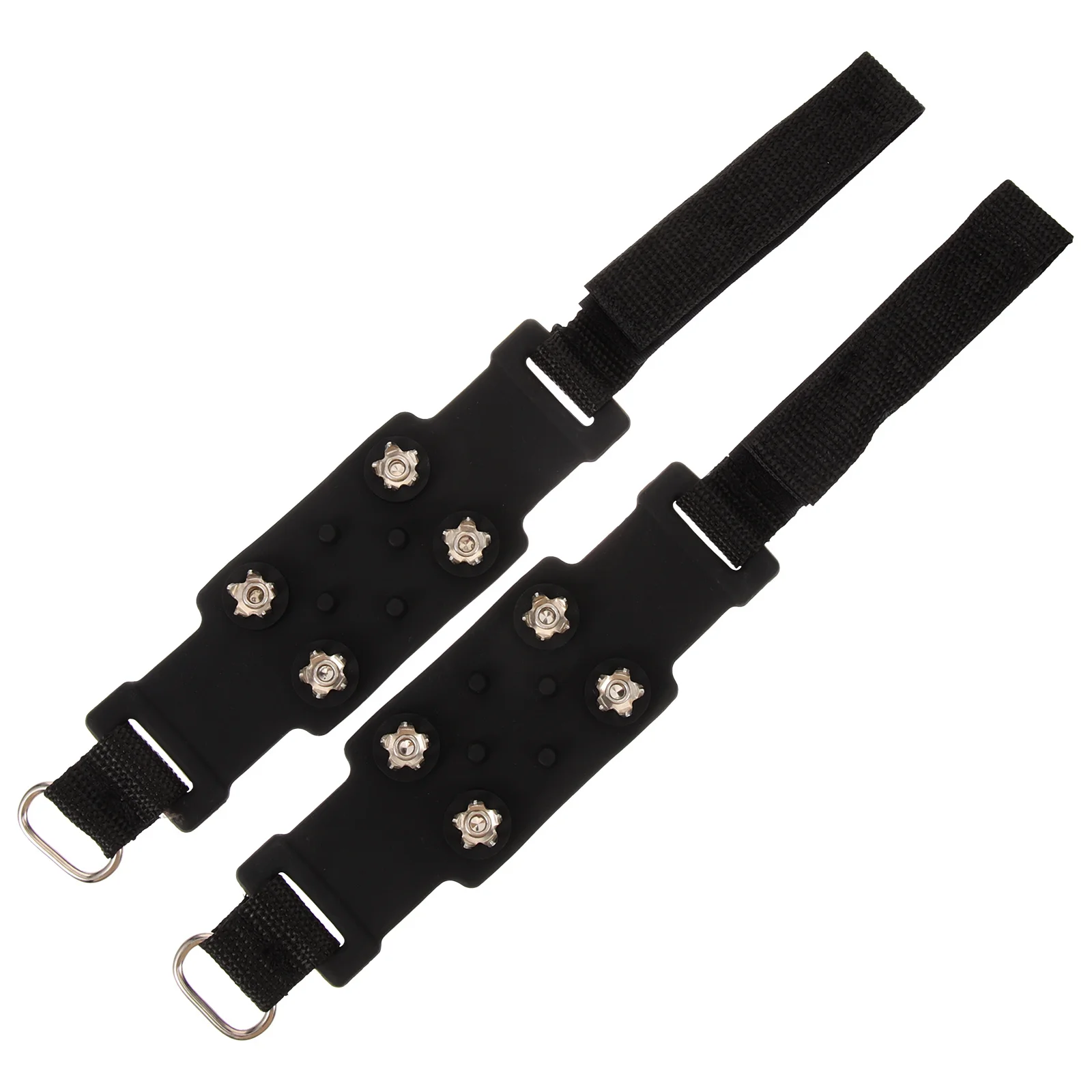 

1Pair Ice Cleats for Shoes and Boots Adjustable Outdoor Non-Slip Snow Grippers Anti-Slip Boots Cleats for Camping Walking