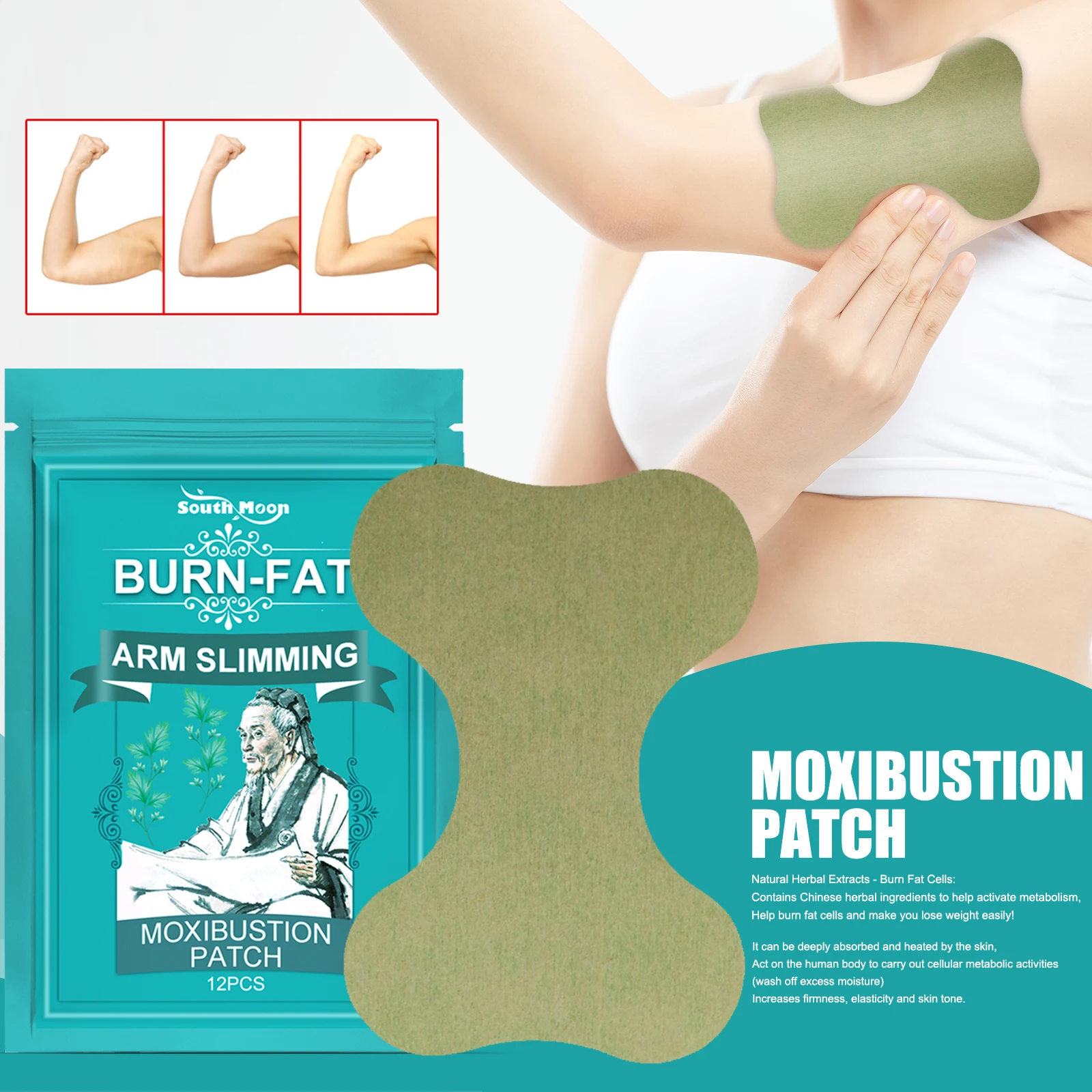 No Pills. No Diet. Just Moxibustion Heat. Patch Burns Fat Naturally – Thermal Weight Loss Sticker for Body Shaping