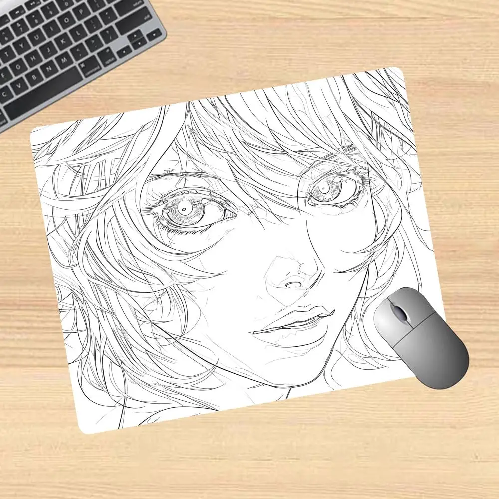 

Line Drawing Mouse Pad Mouse Pad For Small Size Gaming Mouse Pad Gamer Company Keyboard Mouse Mats Carpet Computer Desk Mats