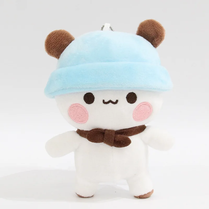 Yier الباندا الدب أفخم سلاسل المفاتيح لطيف Bubu Dudu لعبة جميلة الكرتون محشوة دمية لينة Plushies قلادة لحقيبة الديكور الهدايا
