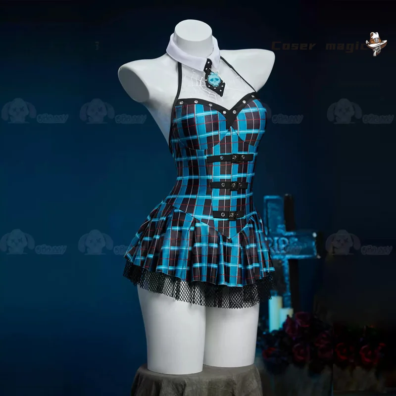 

Костюм для косплея Фрэнки Штейна из Monster School, униформа для аниме-вечеринок, одежда для ролевых игр на Хэллоуин