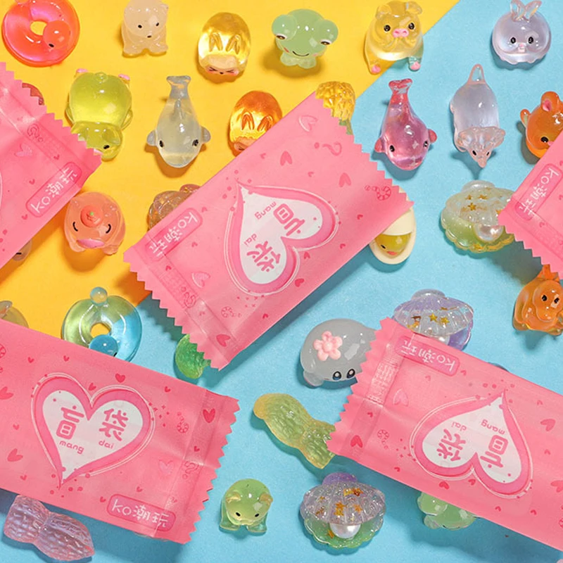 10 قطعة شخصيات حيوانات صغيرة لطيفة من الراتنج نموذج حقيبة أعمى ألعاب دمى مفاجأة الحركة أرقام للأطفال هدايا #2