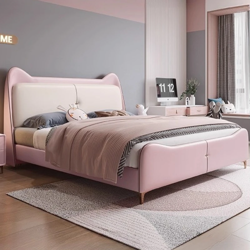 

Cute Headboard Bed Leg Support Frame Sleeping Children Bed Lounge Double Bedroom Muebles Para El Hogar House Accessories