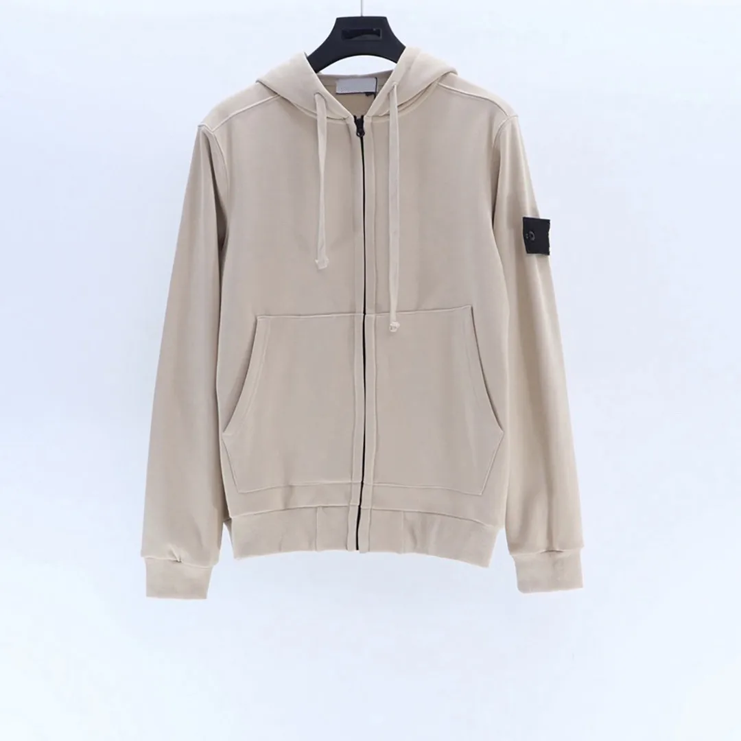 Island 21ss Classic Basic Shoulder Arm Badge Spring Hooded Sweater Hoodie Men Women Couple Style Stone Cap