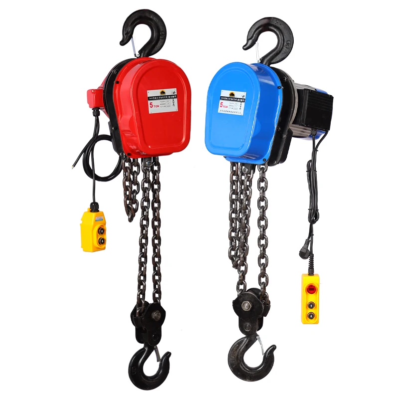 380V Dhs G80 steel electric chain hoist 1 2 3 5 tons for light chain sales in farms and workshops