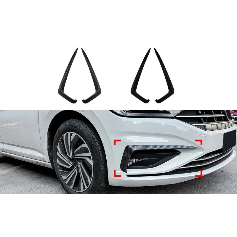 

For Volkswagen Jetta MK7 2019-2021 Front Air Duct Wind Deflector Decal Exterior Custom Modification with Trace-free Installation