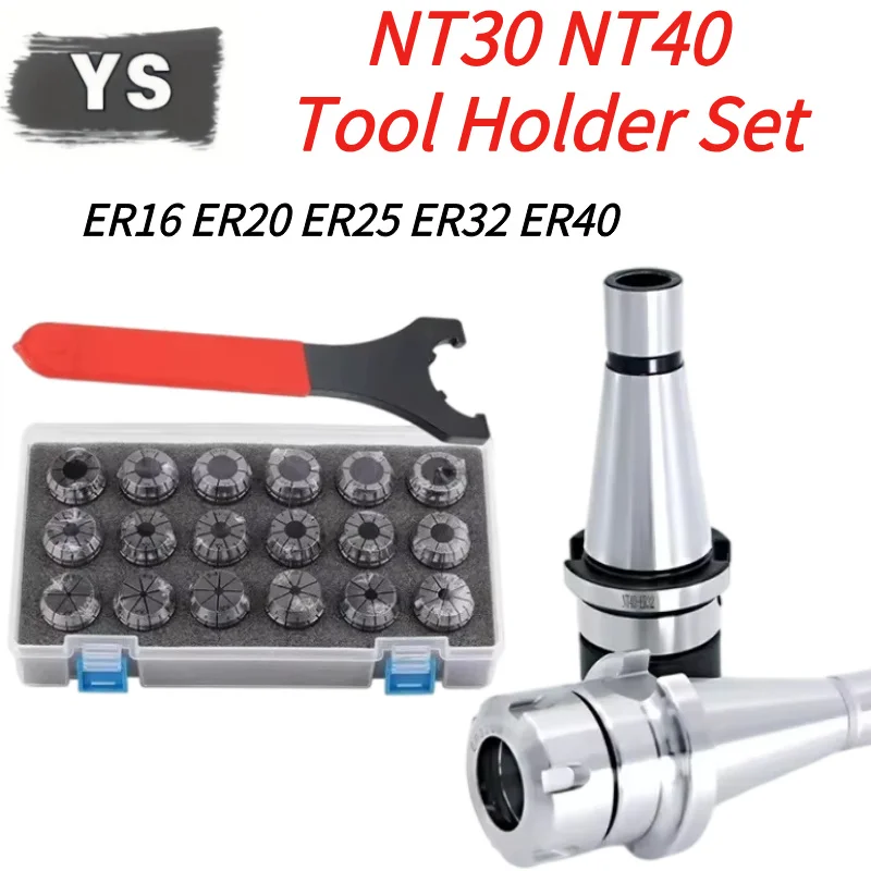 

YS NT30 ER20 ER40 NT40 ER16 ER25 ER32 Фрезерный станок с ЧПУ Держатель инструмента шпинделя ER16 ER20 ER25 ER32 ER40 Набор цанговых пружинных цанг