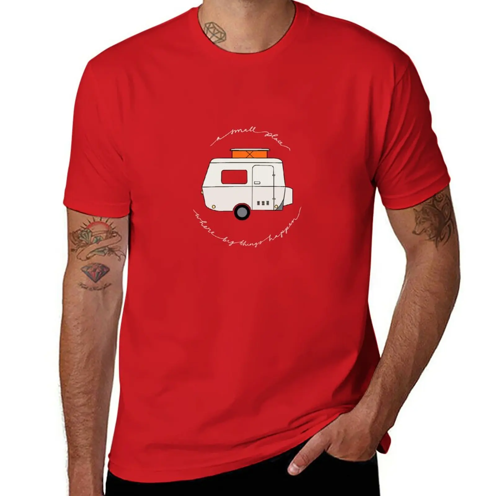 New A Small Place Where Big Things Happen - Red T-Shirt plus size t shirts tops t shirt for men