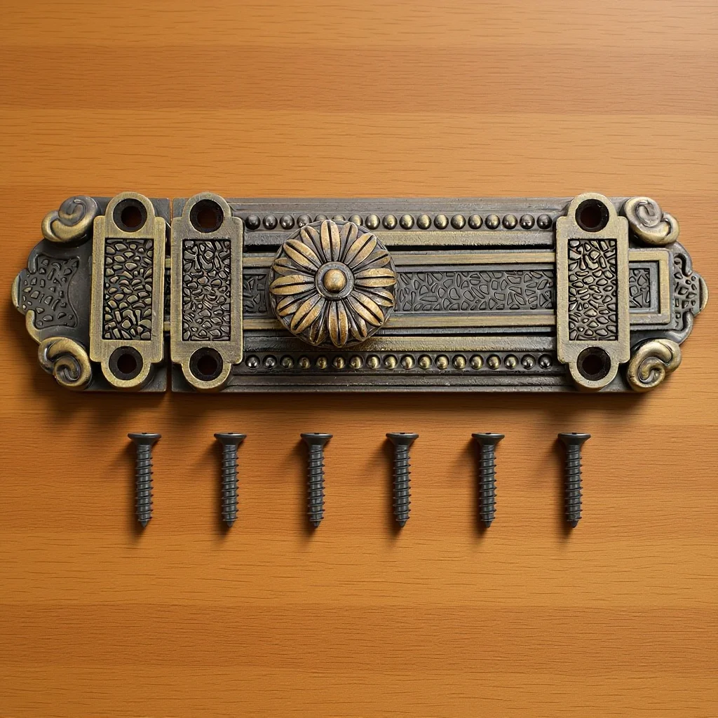 الأمن قفل منزلق 1 قطعة سبائك الزنك مزلاج الباب مزلاج خمر نمط المعادن الشريحة قفل الباب دائم الرجعية مزلاج الباب آلية #1