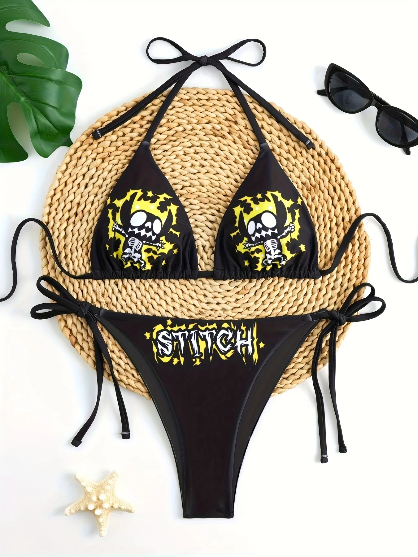 

2 шт./компл. Милый мультяшный купальник Disney для девочек, с эффектом пуш-ап для небольшой груди, в пляжном стиле для отпуска