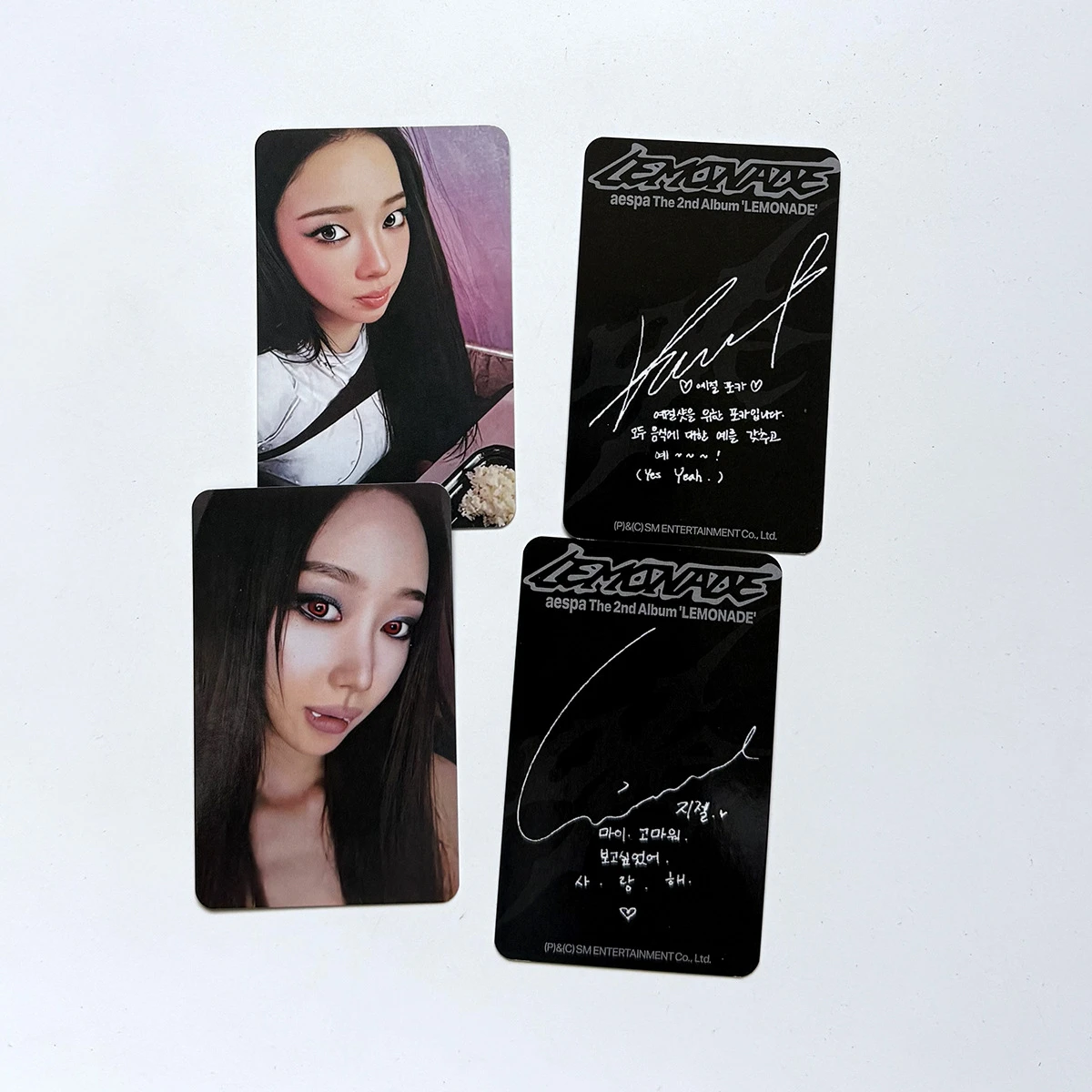 2026 Neue 4 beliebte Girlgroup AESPA LEMONADE Neues Album Flash-Fotokarten-Sammlung LOMO-Karten Dekoration K-Pop Spielzeug Geschenk – Detail 7