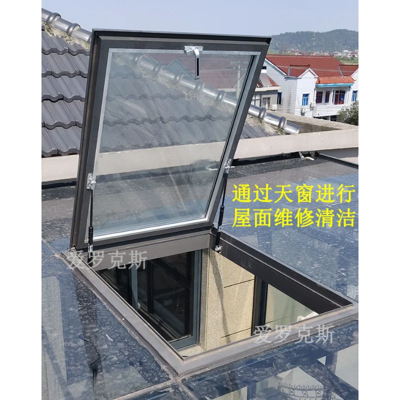 

Sun room glass room maintenance upper manhole flat roof aluminum alloy inclined suitable for bedrooms and living rooms