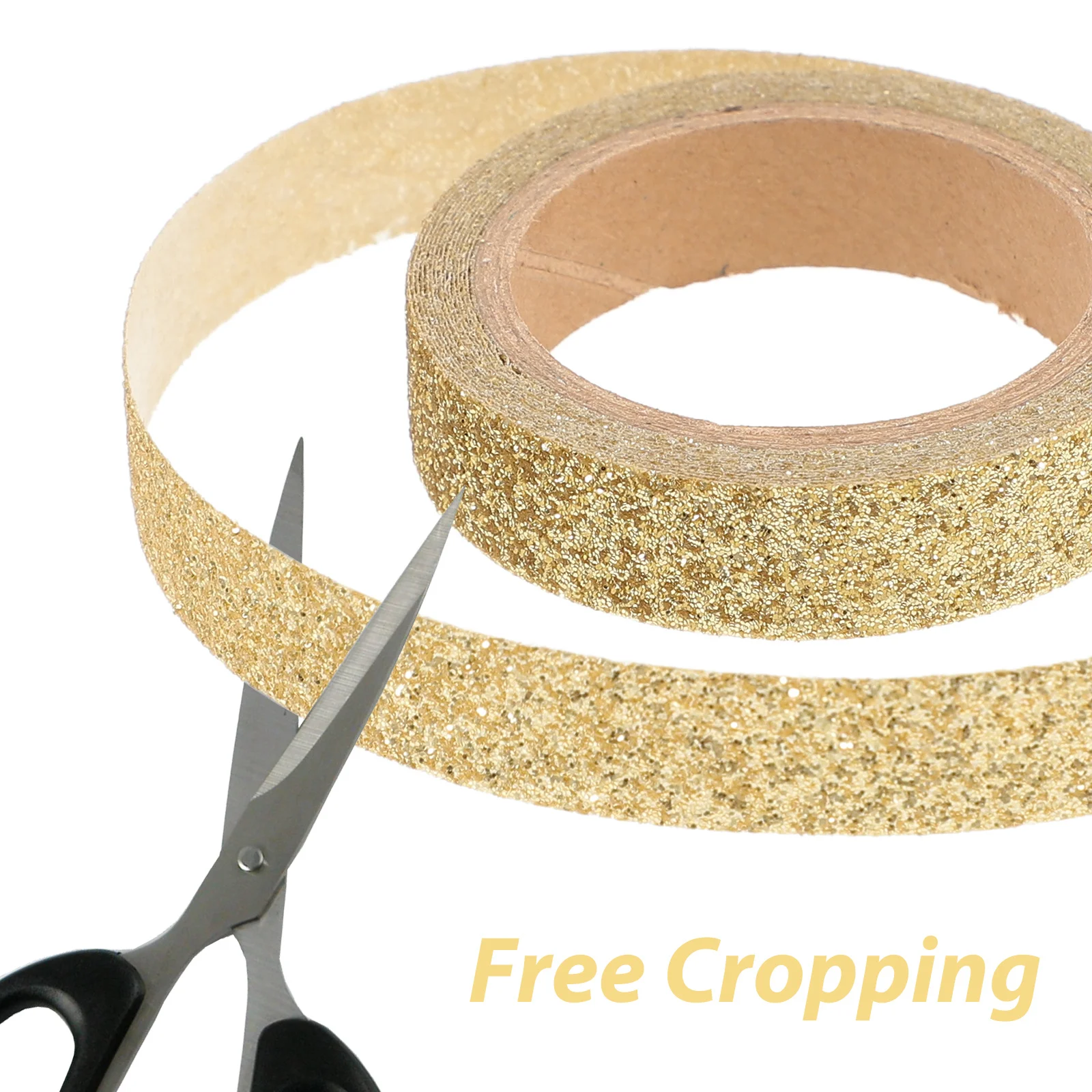 5 rollos de cinta Washi con purpurina, álbum de recortes decorativo, cinta de papel de colores DIY, pegatinas artesanales, cintas para cuaderno, cintas Washi DIY