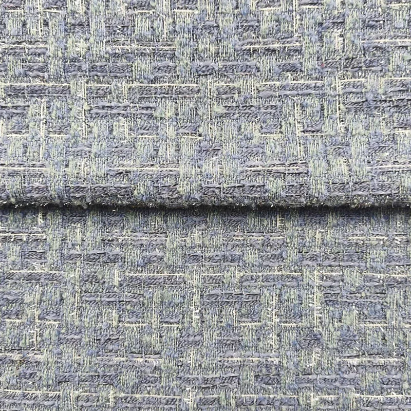 

Woven Pattern and Bright Wire Jacquard Yarn Dyed Braided Tweed Fabric For Jacket Dress Suits Coat DIY Cloth Sewing Material