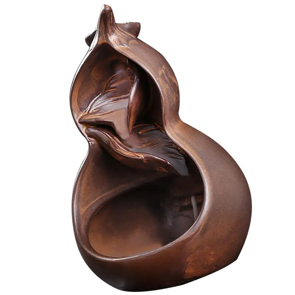 

Home Decor Ceramic Censer Incense Burner Seat Delicate Waterfall Ceramics Office
