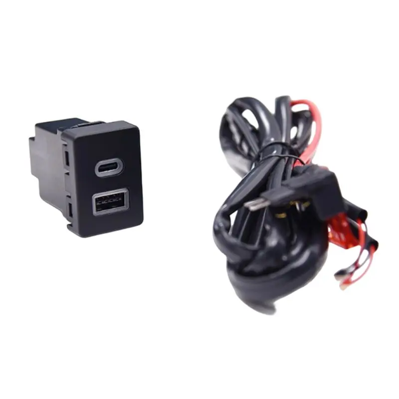Car USB QC3.0 Type-C PD Fast Socket Power Adapter For Ford Transit Phone Charging Outlet - view 6