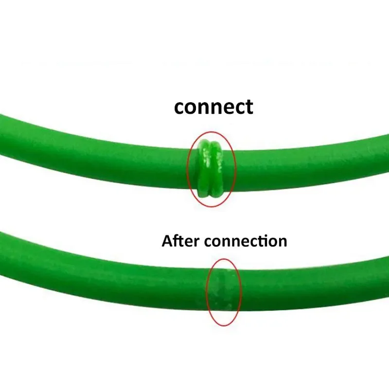 Round Green Polyurethane Conveyor Belt Meltable Cord Drive Belts 1.5/2/2.5/3/3.5/4/4.5/5/6/7/8/9/10/12mm