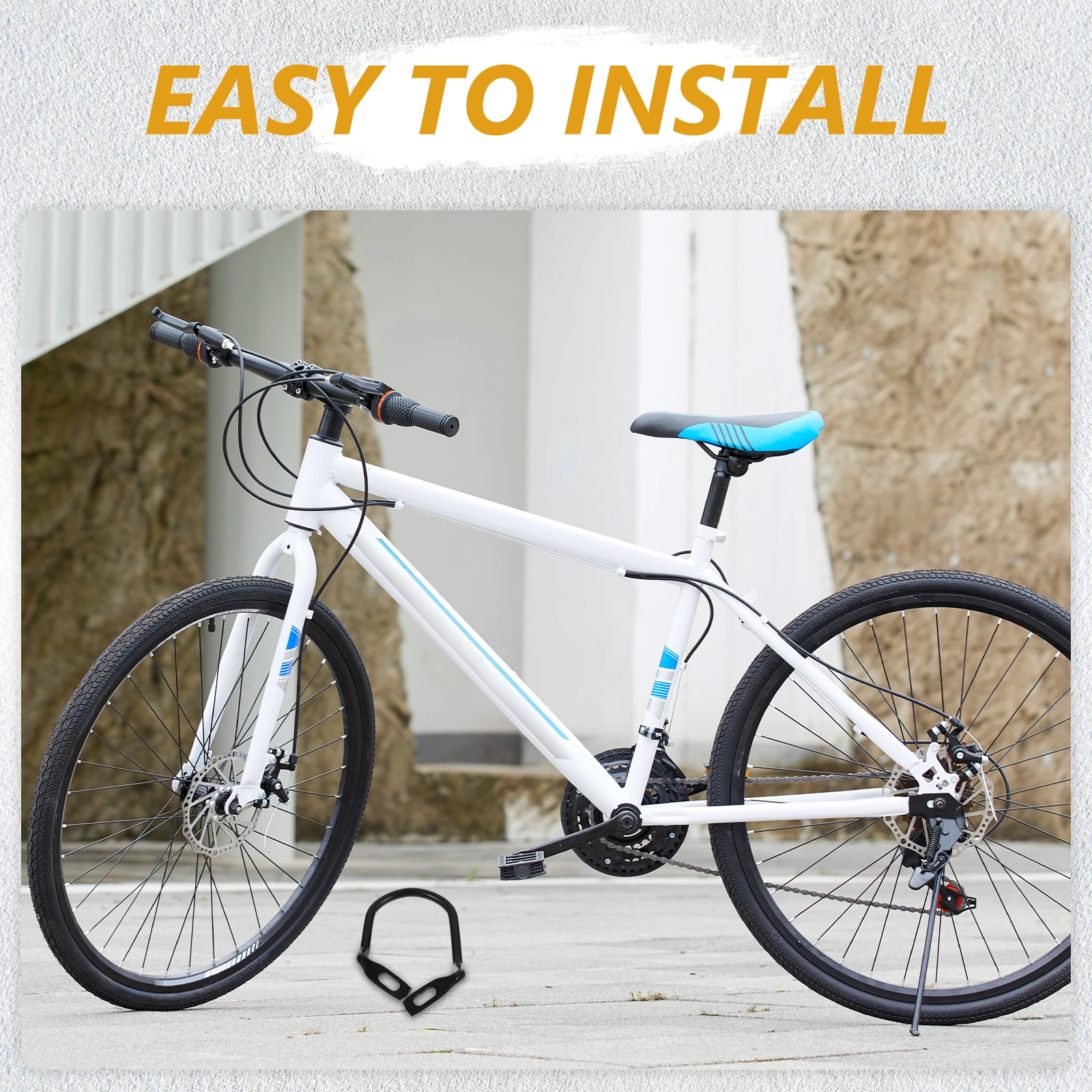 

1 set Universal Protector for Mountain Folding Bikes Durable Steel Chain Guard Chain Stay Guard Bike Rear Rack