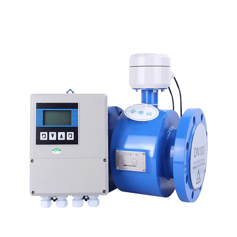 DN50 Split Type Magnetic Flow Meter Manufacturer Chemical Sewage Treatment Station Liquid Electromagnetic Flowmeter