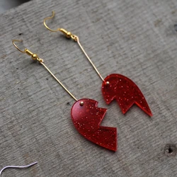 JOJO's Bizarre Adventure Ear Cuff heart earrings ear clips Earrings Polnareff Earrings For women men Hoop Earings