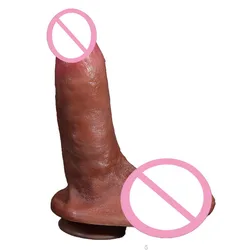 Super Real Skin Silicone Big Huge Dildo Realistic Suction Cup Cock Male Artificial Rubber Penis Dick Sex Toys for Women Vaginal