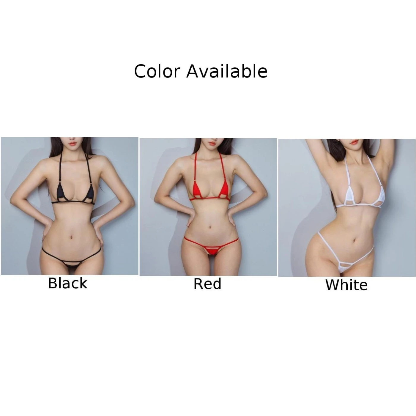 Perizoma da donna Reggiseno Bikini Set Costumi da bagno Costume da bagno G String Intimo Set di lingerie Costume da bagno Perizoma Costumi da bagno