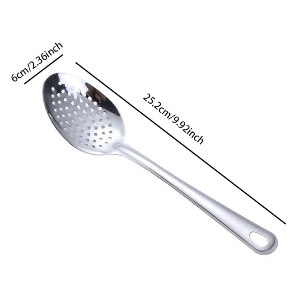 Portable Anti-rust Stainless Steel for Kitchen Household Skimmer Scoop Nooodle Spoon Deep-Fried Colander Colander Spoon