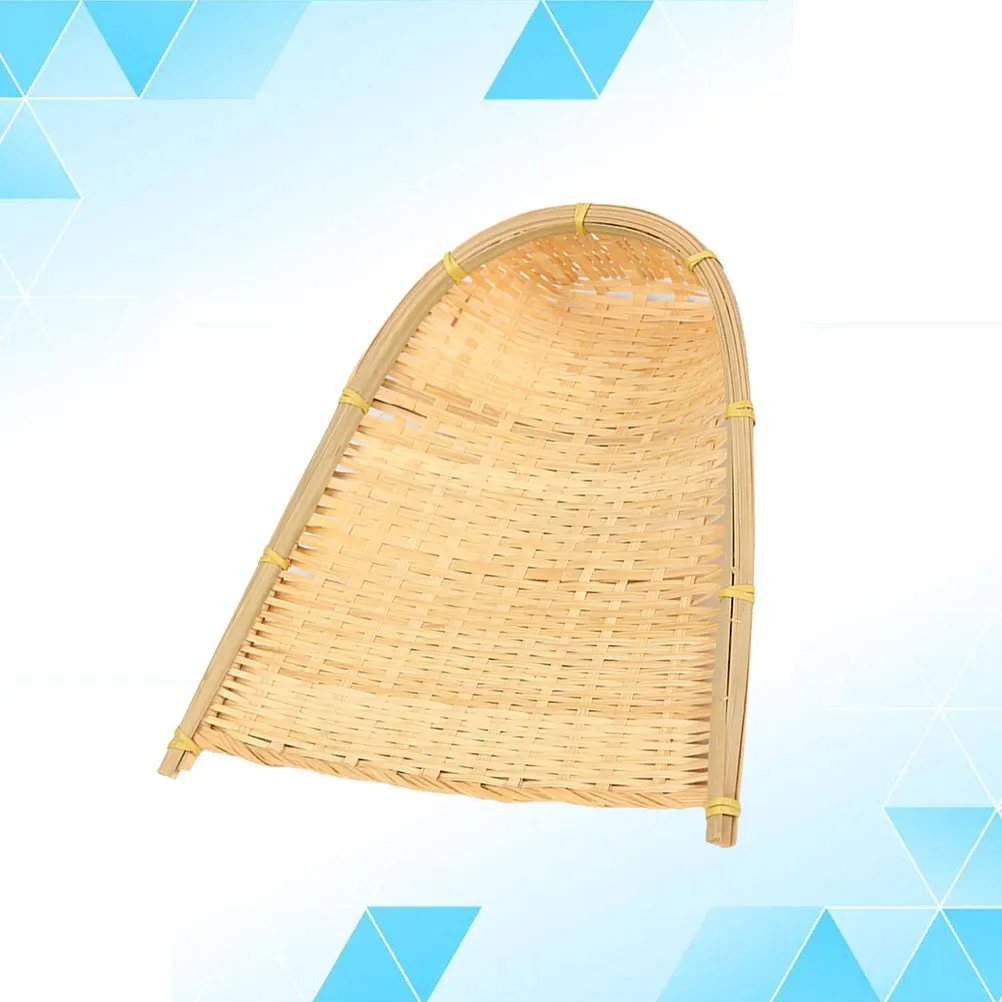 

Bamboo Dustpan Pendants DIY Art Painting Rural Decoration Retro Creative Design Lightweight Smooth Surface for Graffiti
