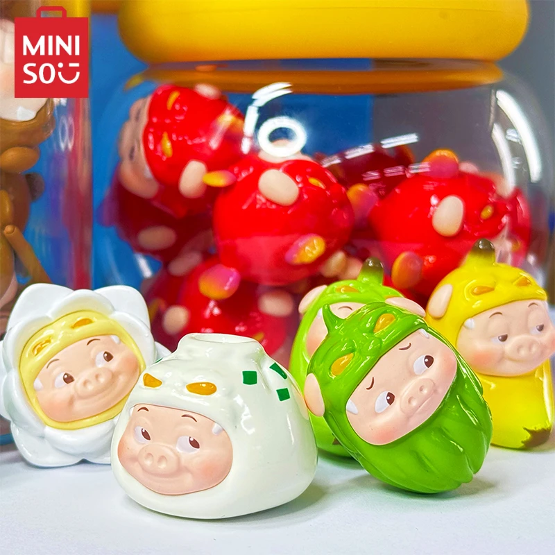 MINISO Blind Box Mini Veelzijdige Ggbond Leuke Kawaii Desktop Decoratie Pop Verjaardagscadeau Kinderspeelgoed Mannelijke God Model