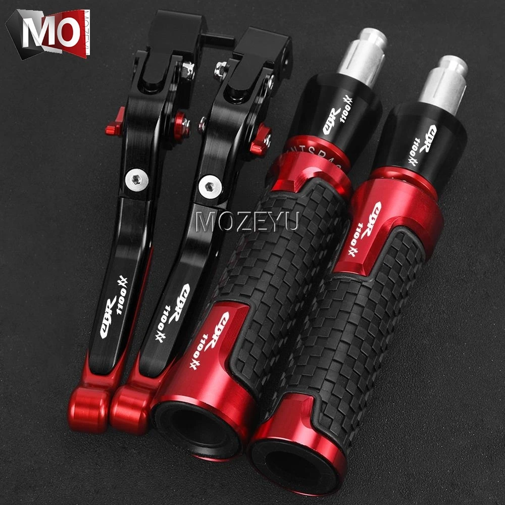 

For honda CBR1100XX BLACKBIRD CBR 1100XX CBR1100 XX 1997-2007 2006 2005 2004 Motorcycle Brake Clutch Levers Handlebar grips ends