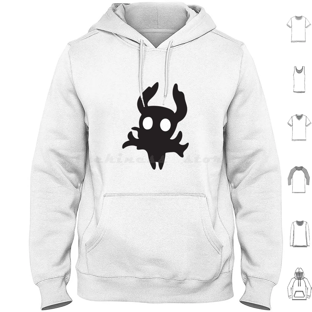 Hollow Ghost Hoodies Long Sleeve Hollow Knight Hallow Night Ghost Nail Hornet Halloween Spooky Cute Spooky Hallow