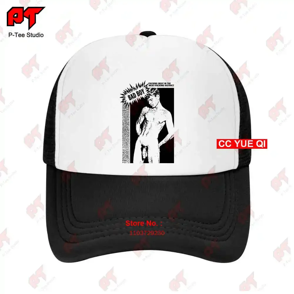 Bad Boy Erotic Gay Vintage Queer Magazine Meatpacking Retro Homoerotic Baseball Caps Truck Cap TC0S