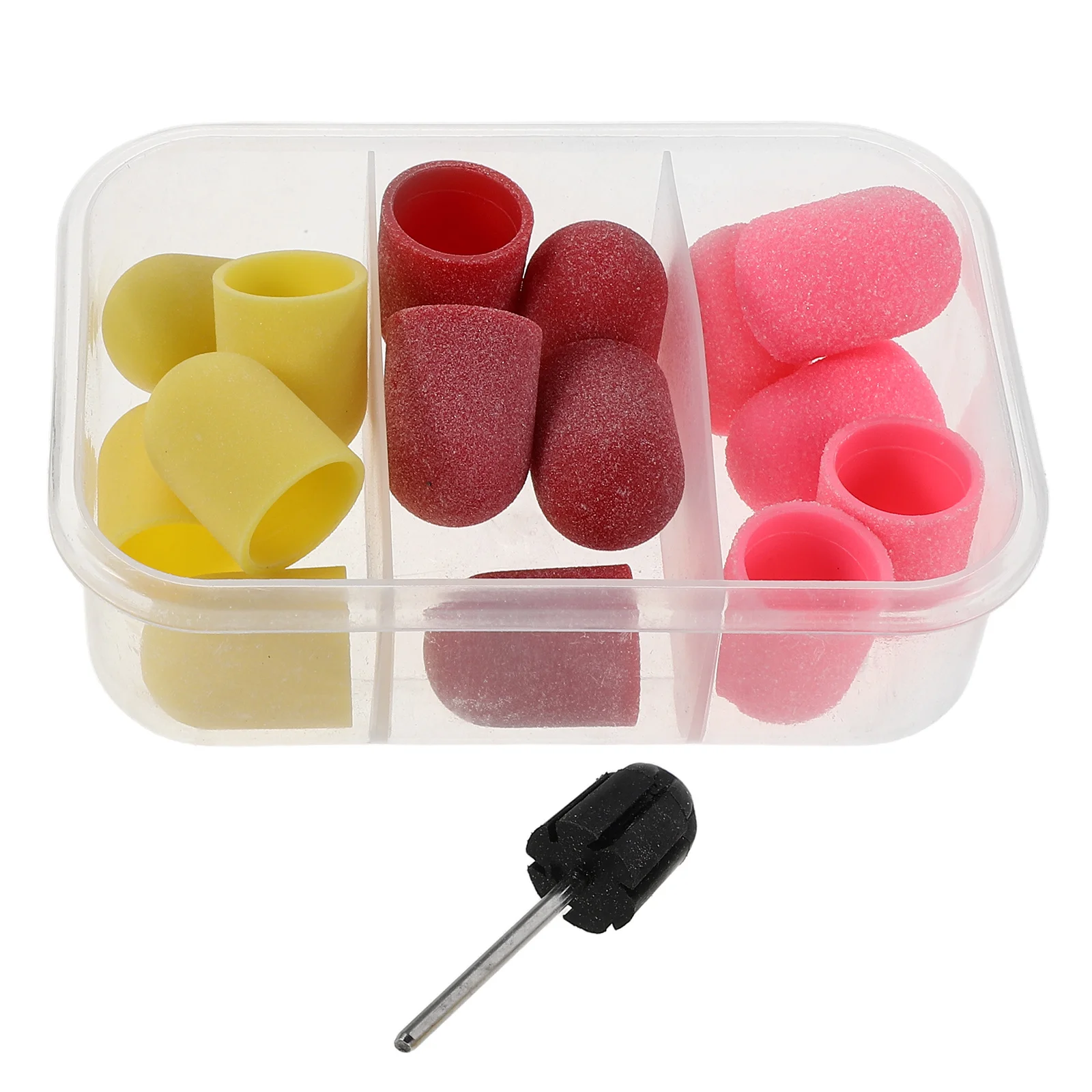 1 Juego de bandas de lijado para taladro eléctrico de uñas, bandas para dar forma a las uñas de grano fino, herramienta para pulir manicura, cuidado de pedicura, broca para lijar