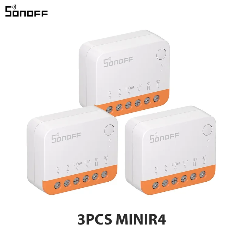 SONOFF Mini R4 Extreme WiFi Smart Switch 10A 2-weg afstandsbediening, relaismodus, Smart Home module via eWeLink, Alexa, Google