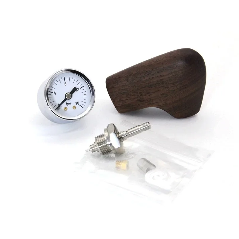 E61 Espresso Machine Flow Control Kit, Adjustable Needle Valve Pressure Regulator with Lever