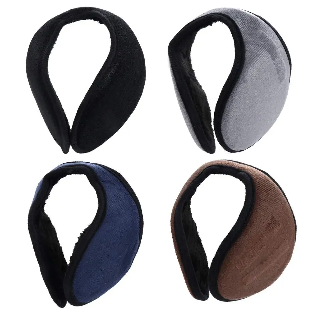 Fashion Soft Winter For Female Solid Color For Adult For Male Thicken Windproof Ear Cover  Earmuffs Ear Warmers Earcap