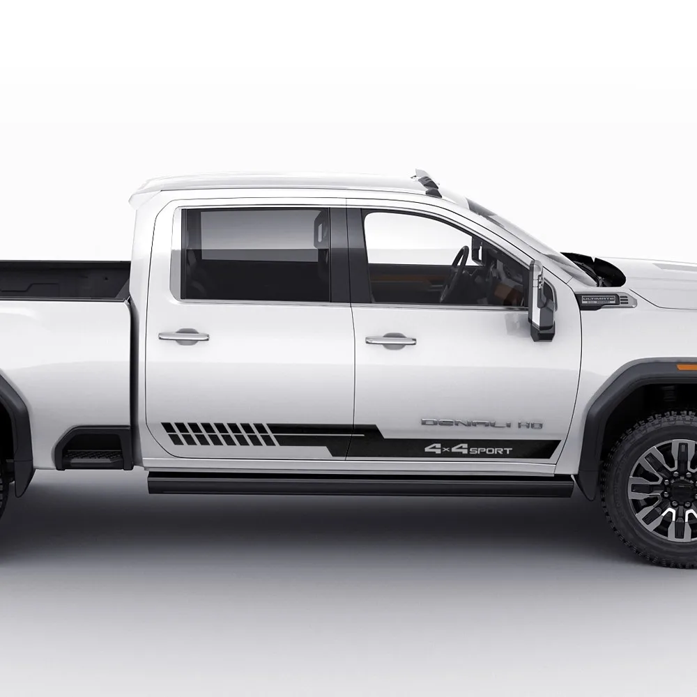 

2 шт. наклейка на боковые гоночные полосы 4x4 Sport Edition для GMC Sierra 2014-настоящее время