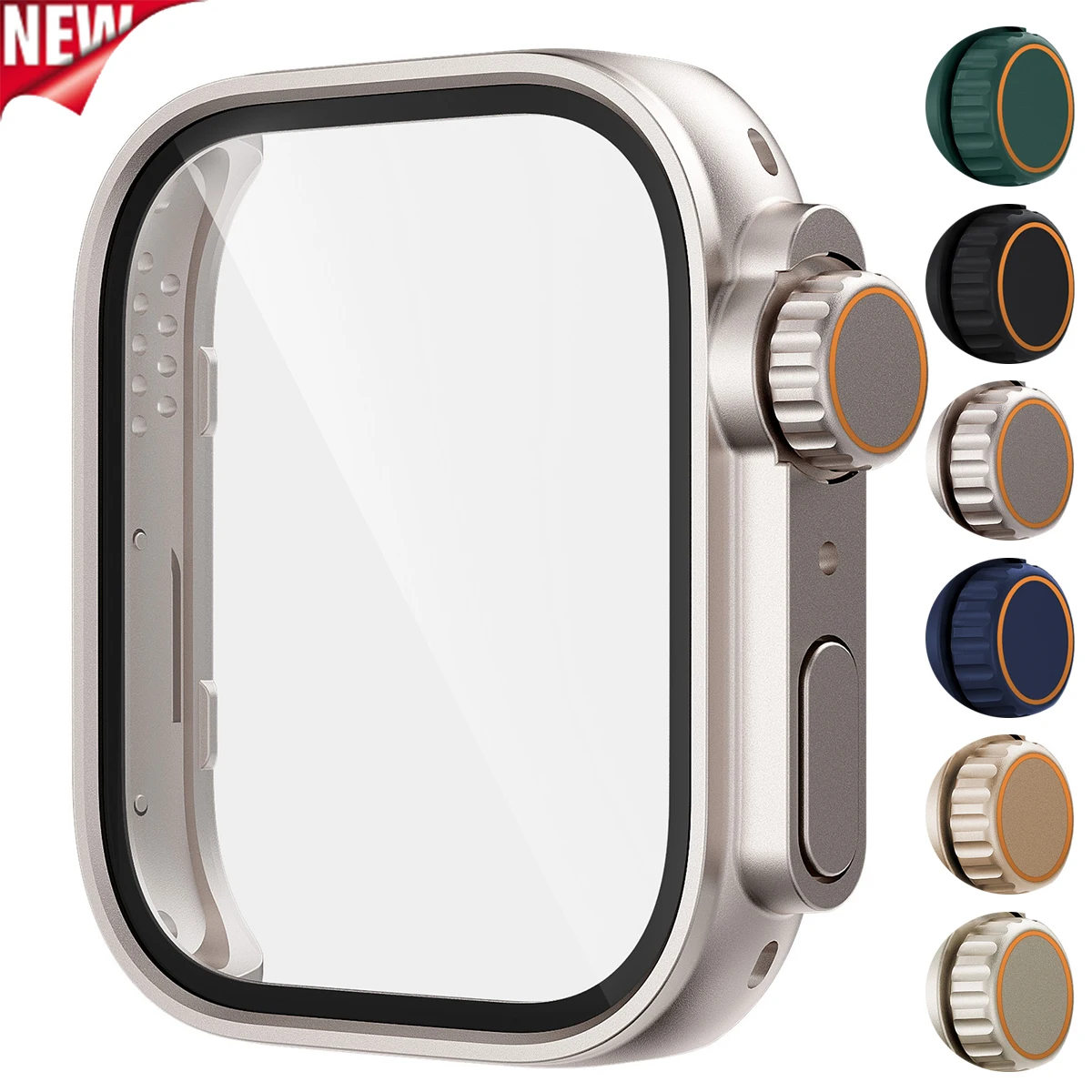 Glas + Hülle für Huawei Watch Fit 4, 4 Pro, Rundum-Displayschutz, harter PC-Stoßfänger, gehärtetes Glas, Uhrengehäuse für Huawei Fit 4